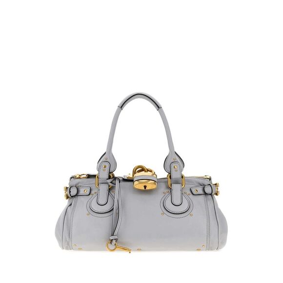 CHLOE Handbags - Chloe Women Powder Blue Leather Paddington Shoulder Bag